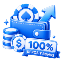 100% deposit bonus