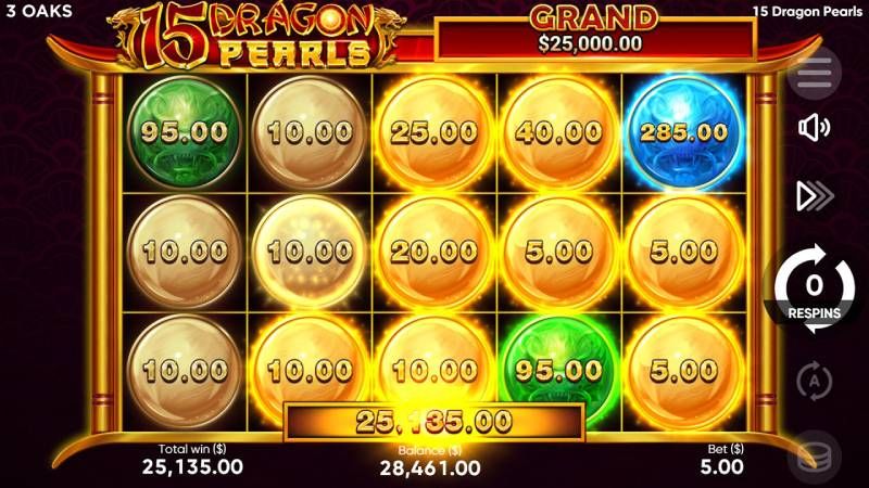 15 Dragon Pearls Hold and Win