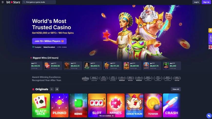 BitStarz Casino Home Page