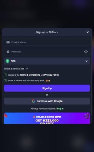 BitStarz Casino Register Mobile