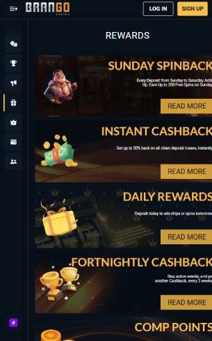 Brango Casino Bonuses Mobile