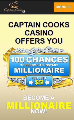 Captain Cooks casino mobile