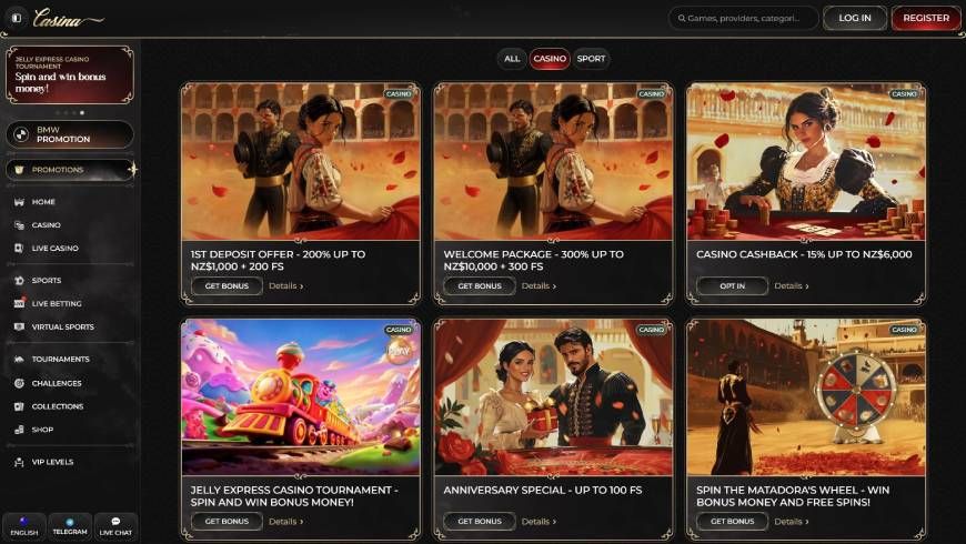 Casina Casino Bonuses