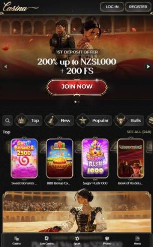 Casina Casino Home Page Mobile