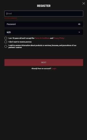 Cobra Casino Register Mobile