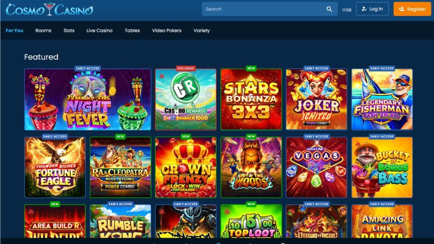 Cosmo casino home page