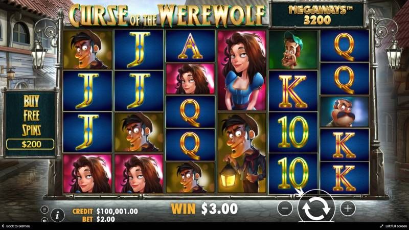 Curse of the Werewolf Megaways