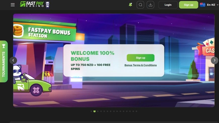 FastPay Casino home page