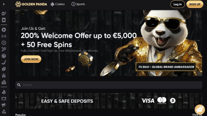 Golden Panda home page