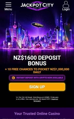 Jackpot City Casino Home Page Mobile