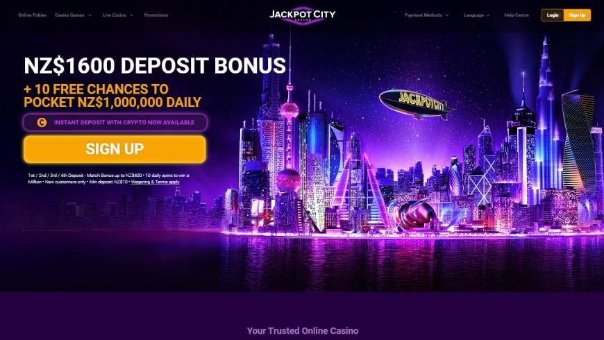 Jackpot City Casino Home Page