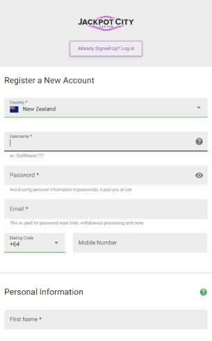 Jackpot City Casino Register Mobile