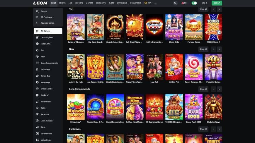 Leon Casino Pokies