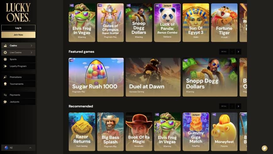 Lucky Ones Casino Pokies