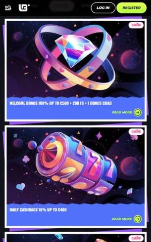 Lunubet Casino Bonuses Mobile