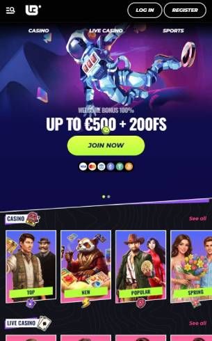 Lunubet Casino Home Page Mobile