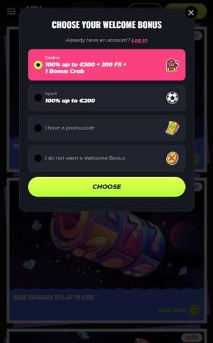 Lunubet Casino Register Mobile