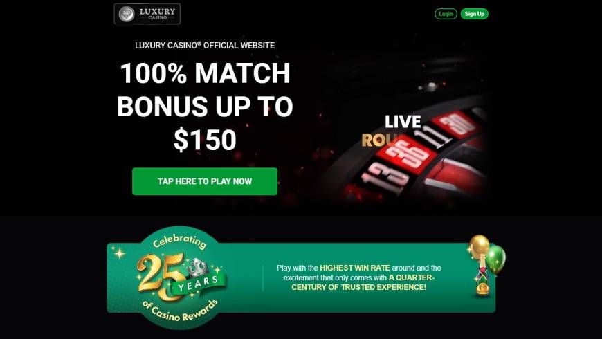 Luxury Casino Home Page
