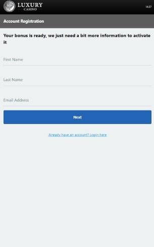 Luxury Casino Register Mobile