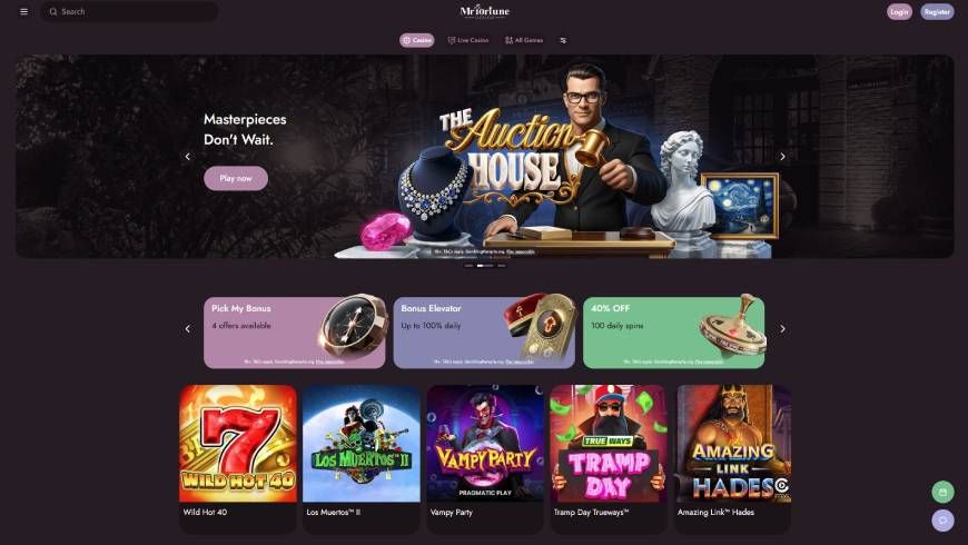 Mr Fortune Casino Home Page