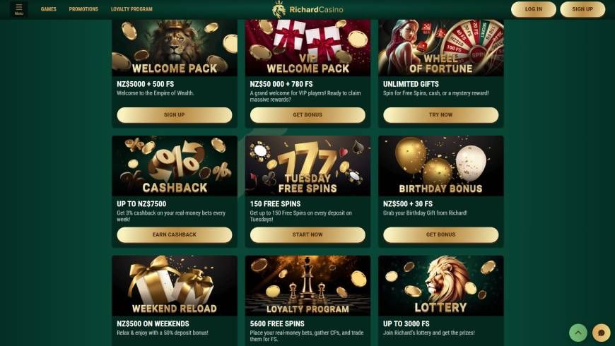 Richard Casino Bonuses