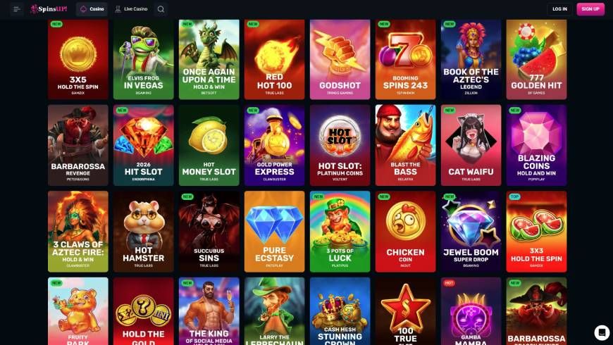 SpinsUp Casino Pokies