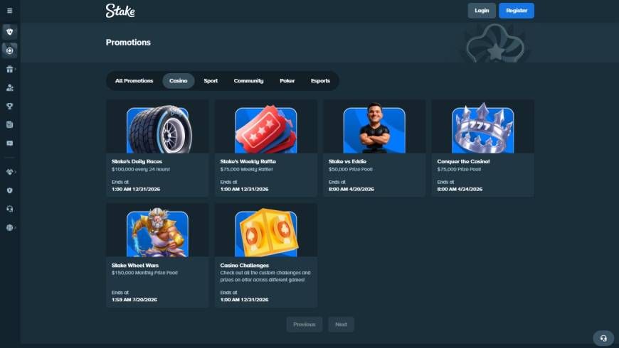 Stake Casino Bonuses