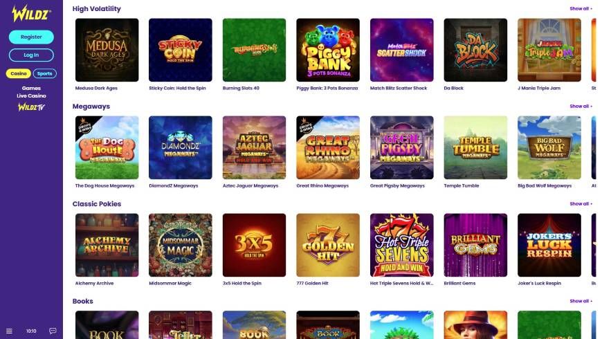 Wildz Casino Pokies