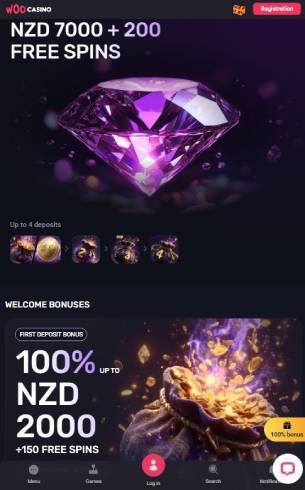 WooCasino Bonuses Mobile