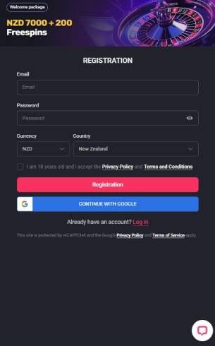 WooCasino Register Mobile