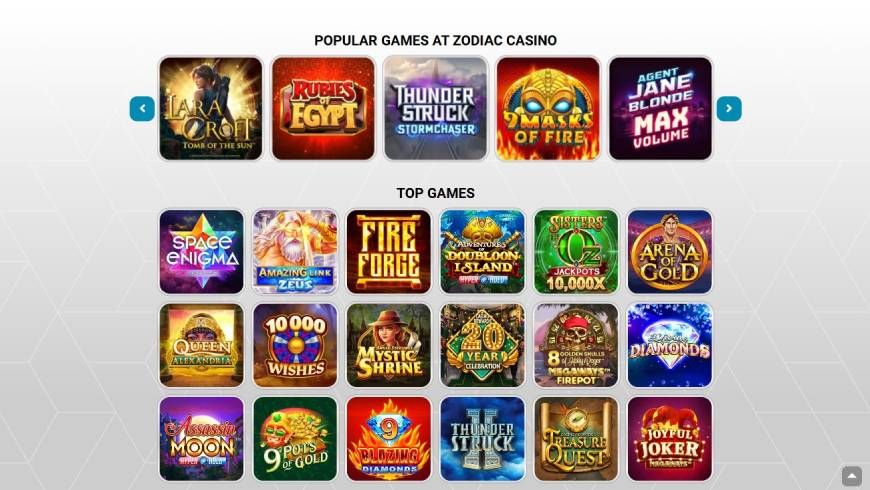 Zodiac Casino Pokies