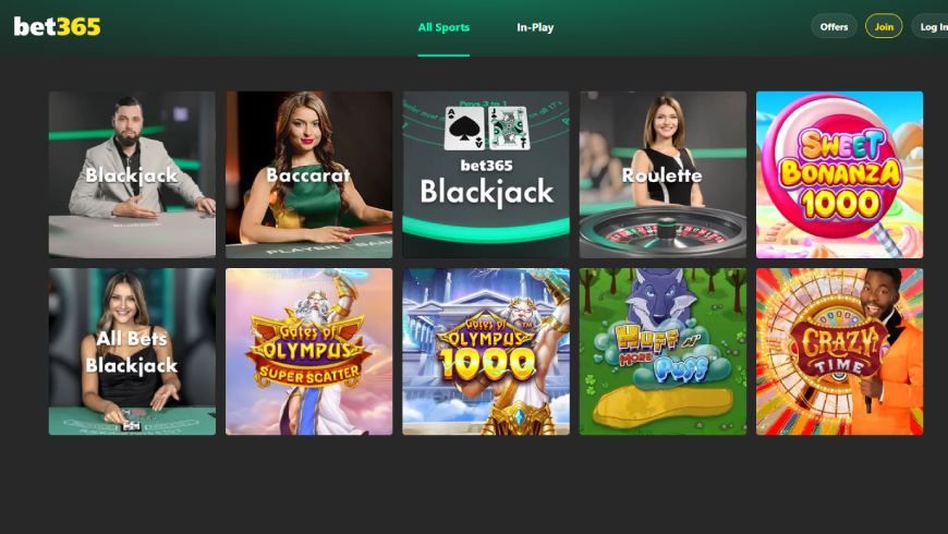 bet365 casino home page
